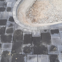 Укладка брусчатки на территории парка - Благострой - укладка брусчатки. Бетонные топпинговые полы. Асфальтирование.